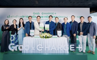 Grab Việt Nam và Charge+ hợp tác phát triển mạng lưới trạm sạc xe điện