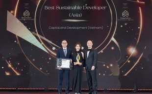 CapitaLand Development đạt giải “Nhà phát triển bất động sản bền vững xuất sắc” 2025