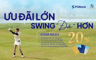 PGBank hợp tác với Sân Golf Hoàng Gia ưu đãi đặc quyền cho chủ thẻ visa