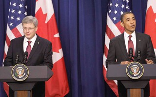 Ông Obama thua độ bia thủ tướng Canada