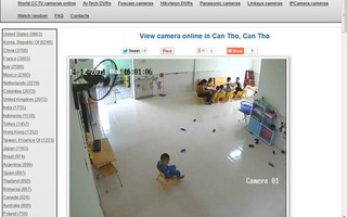 Nhiều camera IP tại Việt Nam bị chia sẻ