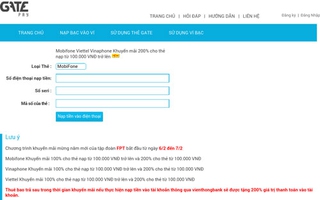 Mất tiền triệu vì nạp tiền khuyến mãi