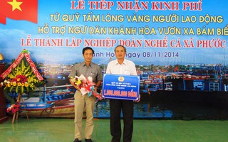 Tặng 1 tỉ đồng cho ngư dân Khánh Hòa