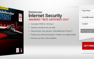 Bản quyền phần mềm bảo mật từ BitDefender