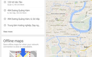 Dùng Google Maps offline trên iOS, Android