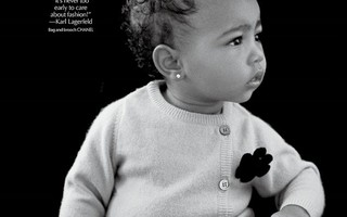 13 tháng tuổi, con gái Kim-Kanye thành người mẫu
