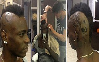 “Siêu quậy” Balotelli trình làng kiểu đầu “siêu dị”