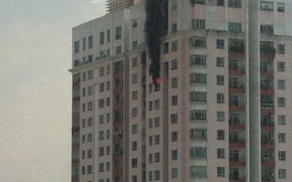 Cháy ở tầng 21 cao ốc Phúc Thịnh