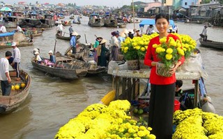 Ngắm chợ nổi vào Xuân