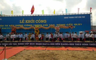 Khởi công dự án nâng cấp quốc lộ 91