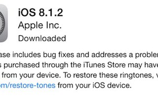Apple tung bản cập nhật iOS 8.1.2