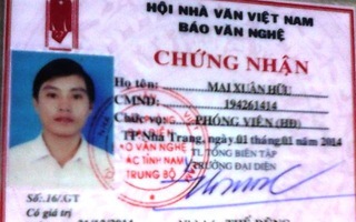 Lập biên bản đối tượng dùng thẻ nhà báo “rởm” để tác nghiệp