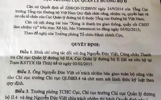 Đình chỉ công tác thanh tra giao thông say rượu đến quấy rối CSGT