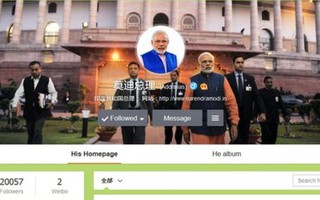Thủ tướng Ấn Độ gia nhập "mặt trận" Weibo