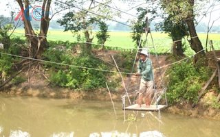 Cầu “độc” vùng quê