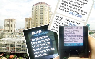 Loạn tin nhắn quảng cáo bất động sản
