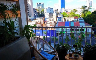 Cà phê chung cư ngắm Sài Gòn từ trên cao