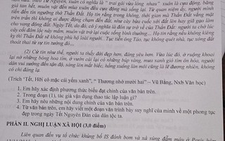 Vụ khủng bố kinh hoàng ở Paris vào đề thi văn cuối kỳ