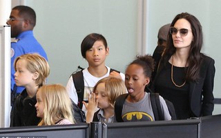 Gia đình Angelina Jolie đi máy bay hạng phổ thông