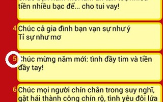 Gửi lời chúc Tết hay, ý nghĩa trên Android