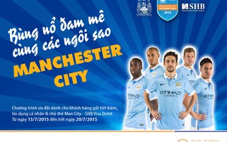 SHB tặng vé xem bóng đá trận Việt Nam gặp Manchester City