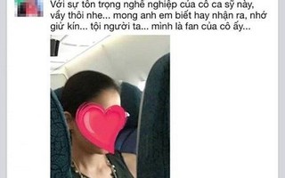 Công luận bức xúc vì ca sĩ cho con tè vào túi nôn trên máy bay