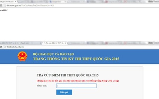 Vừa công bố điểm thi, website của Bộ GD-ĐT đã tê liệt