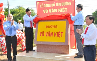 Trà Vinh có thêm đường mang tên Võ Nguyên Giáp, Võ Văn Kiệt