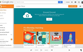 Lưu trữ 50.000 bản nhạc miễn phí trên Google Play Music