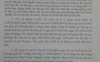 Hải Phòng: Cán bộ Công an huyện An Dương vòi tiền doanh nghiệp