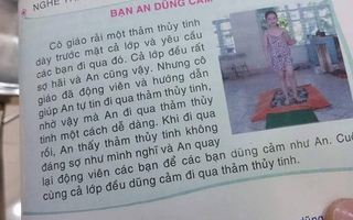 Thu hồi, kiểm điểm vụ sách dạy học sinh đi trên thủy tinh