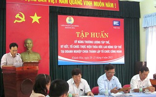 Tập huấn về thỏa ước tại doanh nghiệp chưa lập Công đoàn