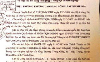 Thu hồi bằng trung cấp của Phó bí thư xã chưa có bằng cấp 2