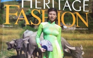 Thu hồi tạp chí Heritage vì in hình chùa Vàng trên áo dài