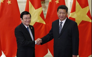 Chủ tịch nước Trương Tấn Sang gặp Chủ tịch Tập Cận Bình