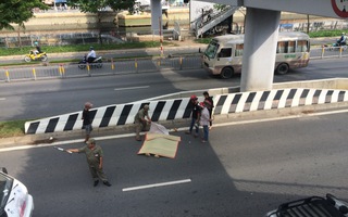 Tự tử trên cầu vượt bộ hành đại lộ Võ Văn Kiệt