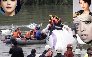 Sao Đài Loan cầu nguyện cho nạn nhân vụ rơi máy bay
