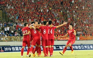 Bảng xếp hạng FIFA tháng 10: Việt Nam tăng 3 bậc