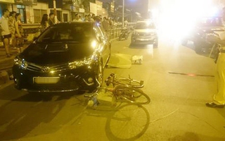 Hà Nội: Xế hộp tông người đàn ông đi xe đạp