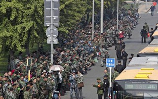 Cựu binh Trung Quốc biểu tình ngay ở Bắc Kinh