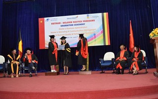 74 người tốt nghiệp thạc sĩ chương trình Việt- Bỉ