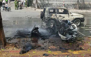 Vụ nổ taxi ở Quảng Ninh: Hành khách tự tử bằng mìn tự tạo