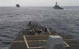 Hai hạm đội Mỹ bao sân châu Á