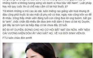 Nữ giảng viên bị "ném đá" vì bênh vực Hoa hậu Kỳ Duyên