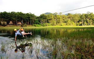 Lâm Đồng: Phát hiện tour đu dây "chui" trên hồ Tuyền Lâm