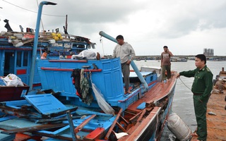 Tàu cá Quảng Ngãi bị tàu lạ đâm chìm đã về Đà Nẵng