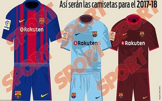 Lộ diện áo đấu mới của Barcelona mùa giải 2017-2018