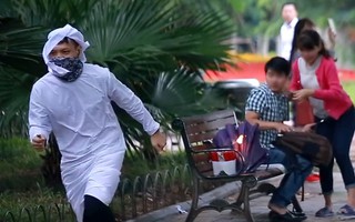 Công an Hà Nội xác minh clip 'ra đường đốt bom'