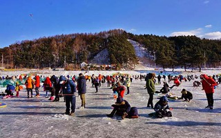 Kỳ thú lễ hội câu cá bingeo trên băng