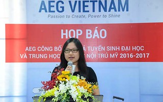 AEG công bố 146 học sinh Việt Nam trúng tuyển ĐH Mỹ